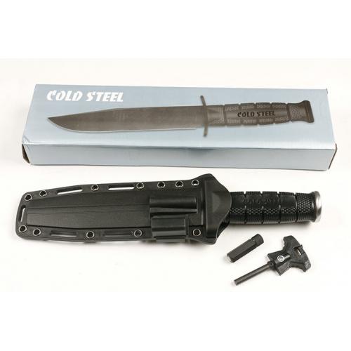 Cold steel outdoor multi-purpose survival knife