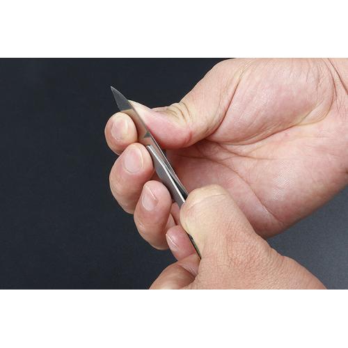 J152 art knife (titanium clip in two colors)