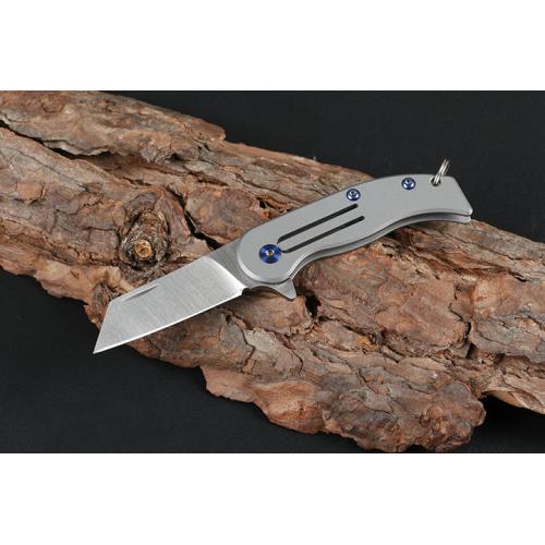 Razor shaped keychain quick opening knife (D2)