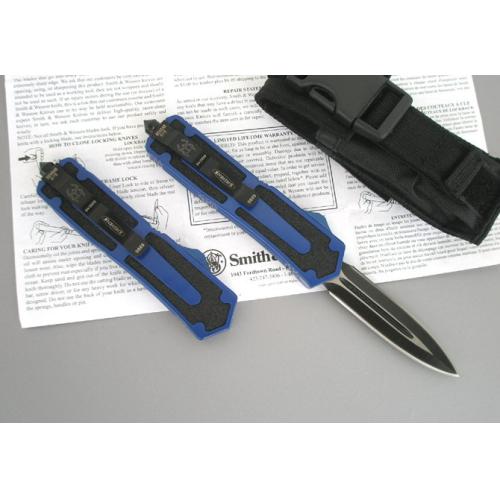 Microtech Scarab Double Edge OTF Knife (Blue)