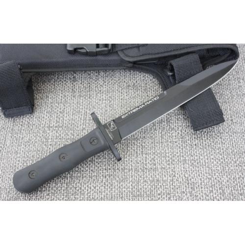 Extreme Force 38-09 Tactical Fixed Blade Knife (Black Blade)