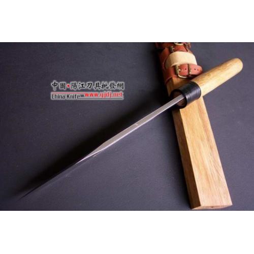 Forged CW-4 Hunting Knife, Patterned Steel