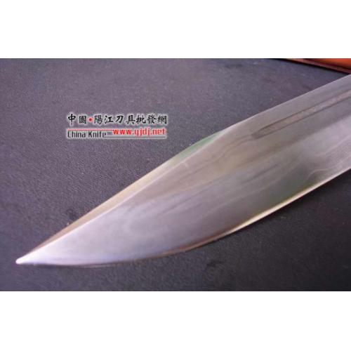 Forged CW-4 Hunting Knife, Patterned Steel