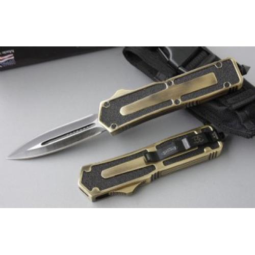 Microtech Scarab Gold Double-Edge