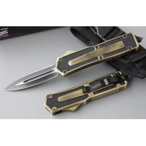 Microtech Scarab Gold Double-Edge