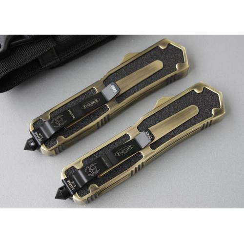 Microtech Scarab Gold Double-Edge