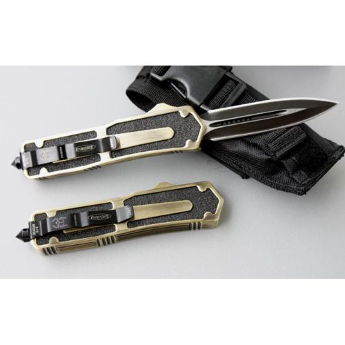 Microtech Scarab Gold Double-Edge