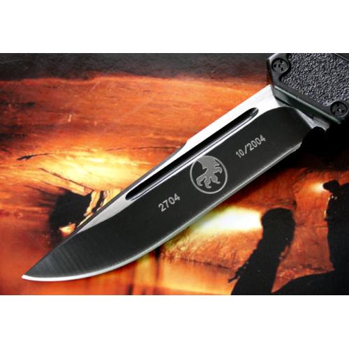 High-Precision Microtech Scarab Single-Edge OTF Knife (Black)