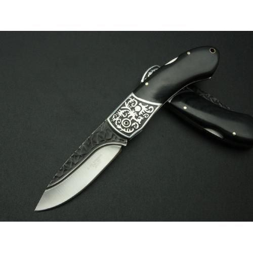 0210 Floral Folding Knife with Nylon Sheath