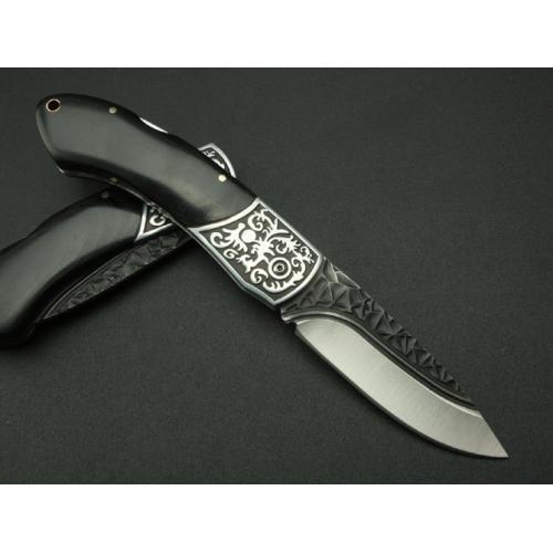 0210 Floral Folding Knife with Nylon Sheath
