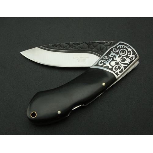 0210 Floral Folding Knife with Nylon Sheath
