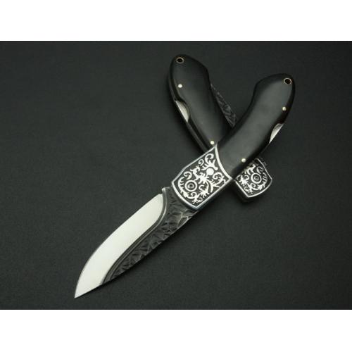 0210 Floral Folding Knife with Nylon Sheath