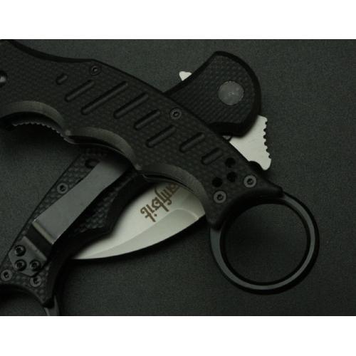 Fox-690 Claw Folding Knife (Black & White)