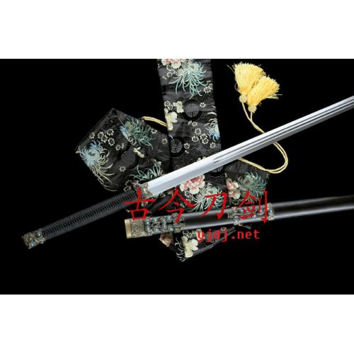 Gemstone Qin Sword with Rosewood Handle