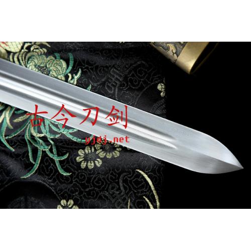 Gemstone Qin Sword with Rosewood Handle