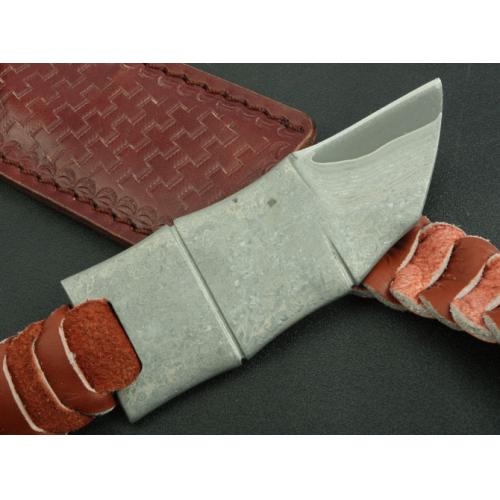 Boker Damascus Little Fish Collector\'s Knife (Black Cord)
