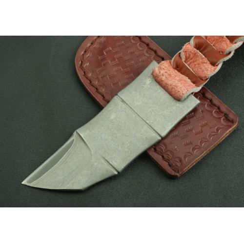 Boker Damascus Little Fish Collector\'s Knife (Black Cord)