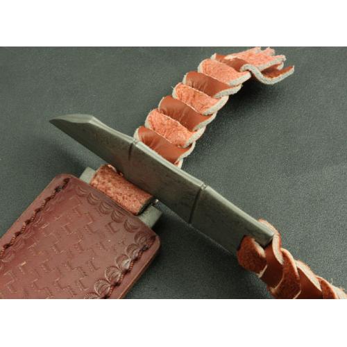 Boker Damascus Little Fish Collector\'s Knife (Black Cord)