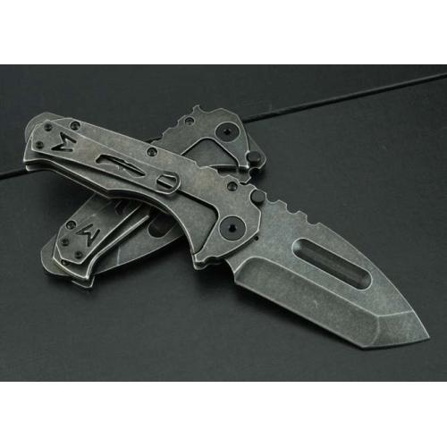 Folding Knife with Steel Handle