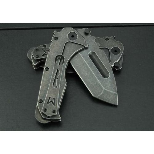 Folding Knife with Steel Handle