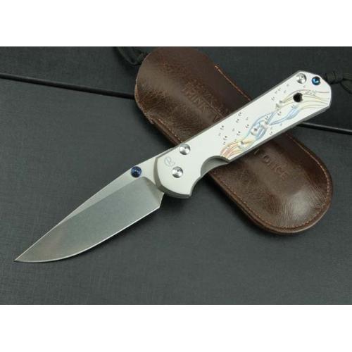 ChrisV Folding Knife with Titanium Handle