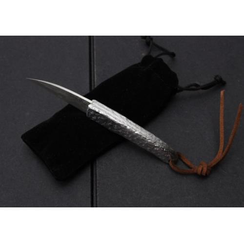 Damascus Little Silversmith Folding Knife