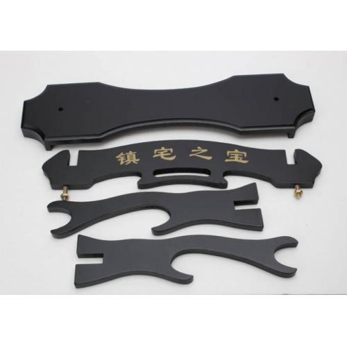 Two-Tier Solid Wood Sword Display Stand