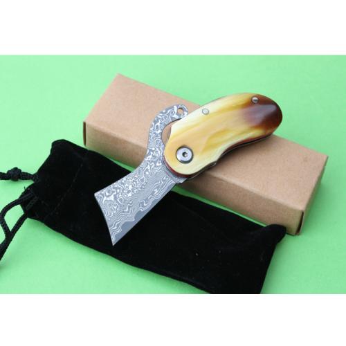 Thomas Damascus Little Bull Folding Knife