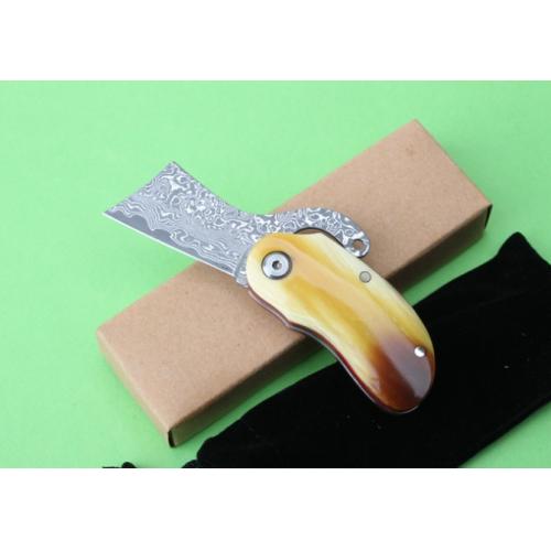 Thomas Damascus Little Bull Folding Knife