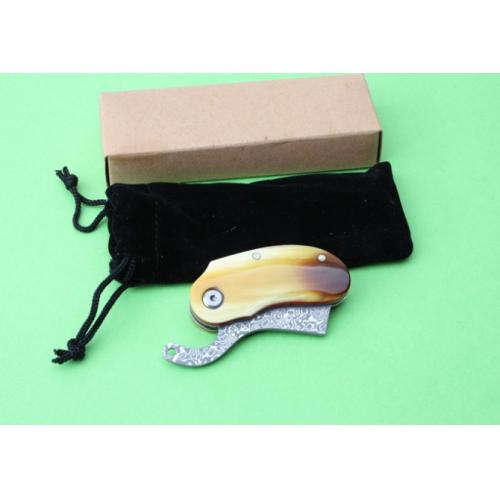 Thomas Damascus Little Bull Folding Knife