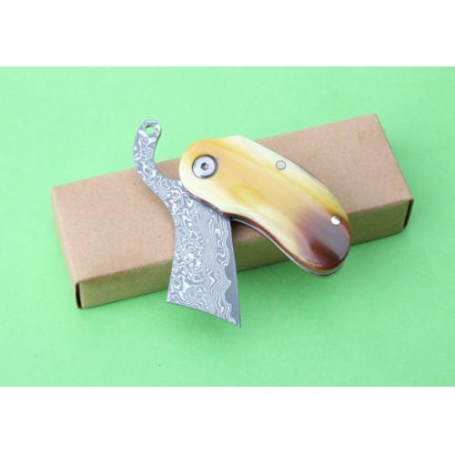 Thomas Damascus Little Bull Folding Knife