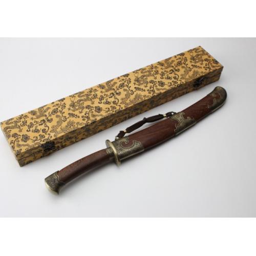 12-Inch Steel Saber with Qing Dynasty Pattern
