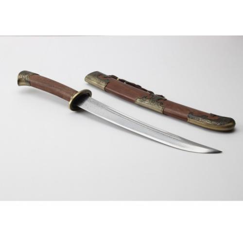 12-Inch Steel Saber with Qing Dynasty Pattern