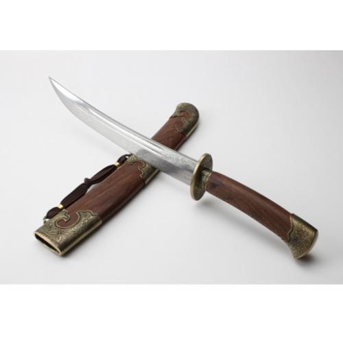 12-Inch Steel Saber with Qing Dynasty Pattern