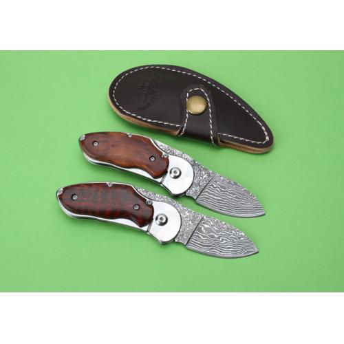 Damascus MOKI Higo Hunting Folding Knife