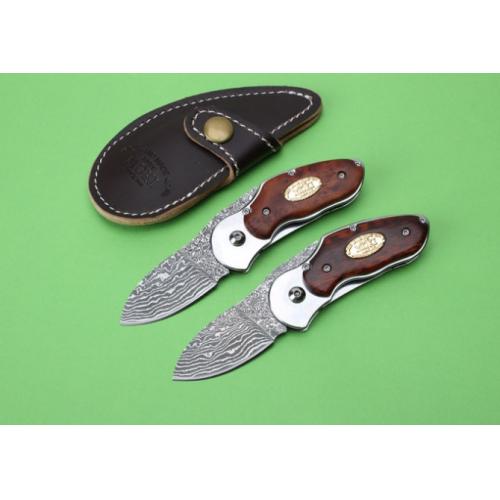 Damascus MOKI Higo Hunting Folding Knife