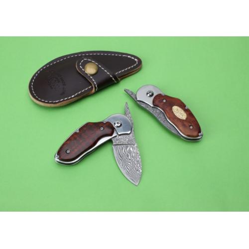 Damascus MOKI Higo Hunting Folding Knife