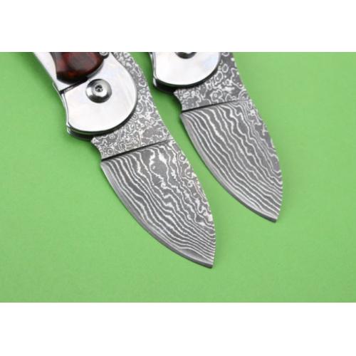 Damascus MOKI Higo Hunting Folding Knife