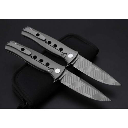 Bear Head - Folding Knife with Qilan Titanium Handle