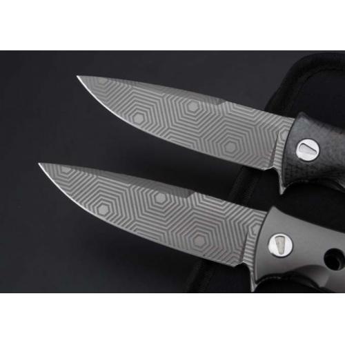 Bear Head - Folding Knife with Qilan Titanium Handle