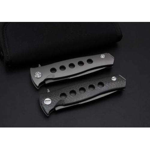 Bear Head - Folding Knife with Qilan Titanium Handle