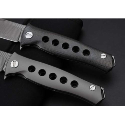 Bear Head - Folding Knife with Qilan Titanium Handle