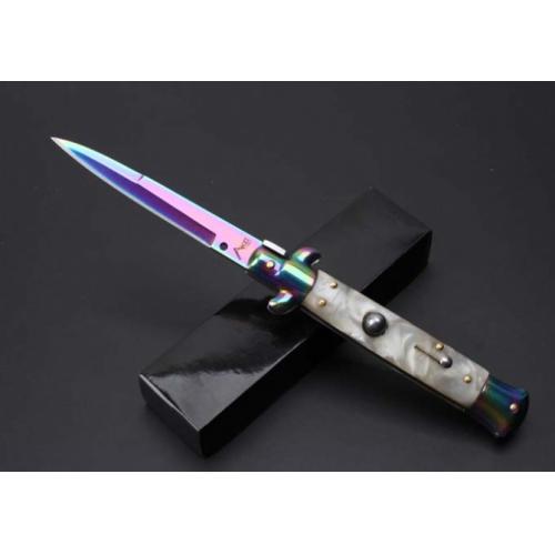 9-Inch Italian Stiletto Switchblade (Faux Bayonet Blade)