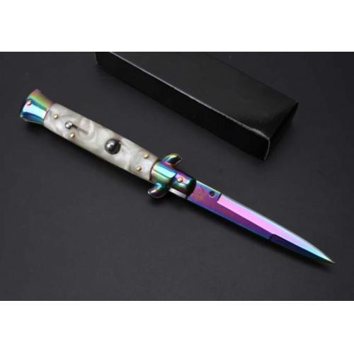 9-Inch Italian Stiletto Switchblade (Faux Bayonet Blade)