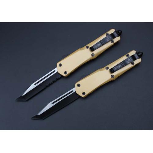 Microtech A07 Scarab Single Edge T-Head (Gold Edition)
