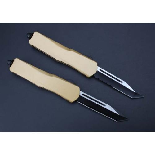 Microtech A07 Scarab Single Edge T-Head (Gold Edition)