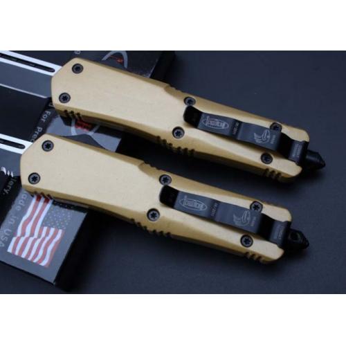 Microtech A07 Scarab Single Edge T-Head (Gold Edition)