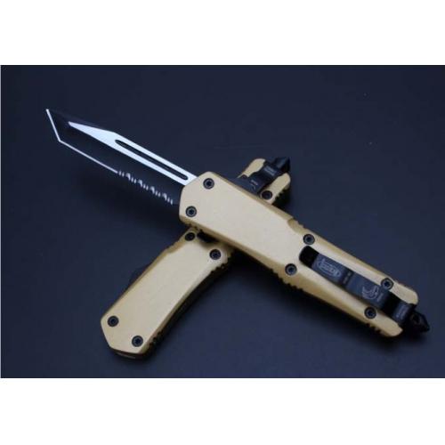 Microtech A07 Scarab Single Edge T-Head (Gold Edition)