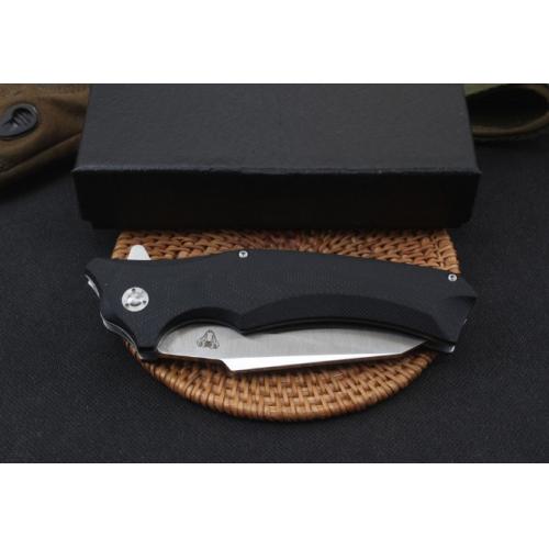 Snake Head Bearing Quick-Open Folding Knife with G10 Handle