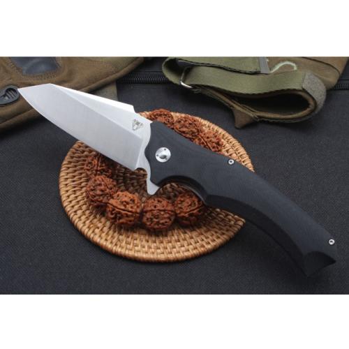 Snake Head Bearing Quick-Open Folding Knife with G10 Handle